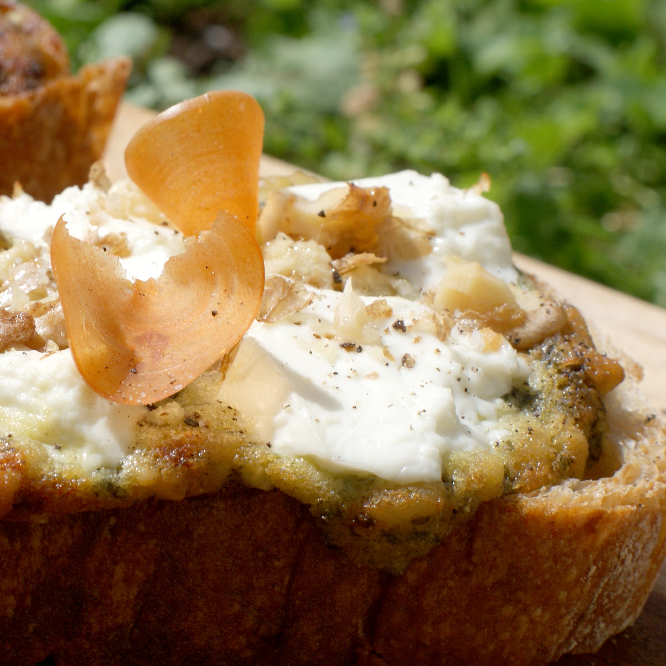 Recette Bruschetta au pesto et Piment & ail