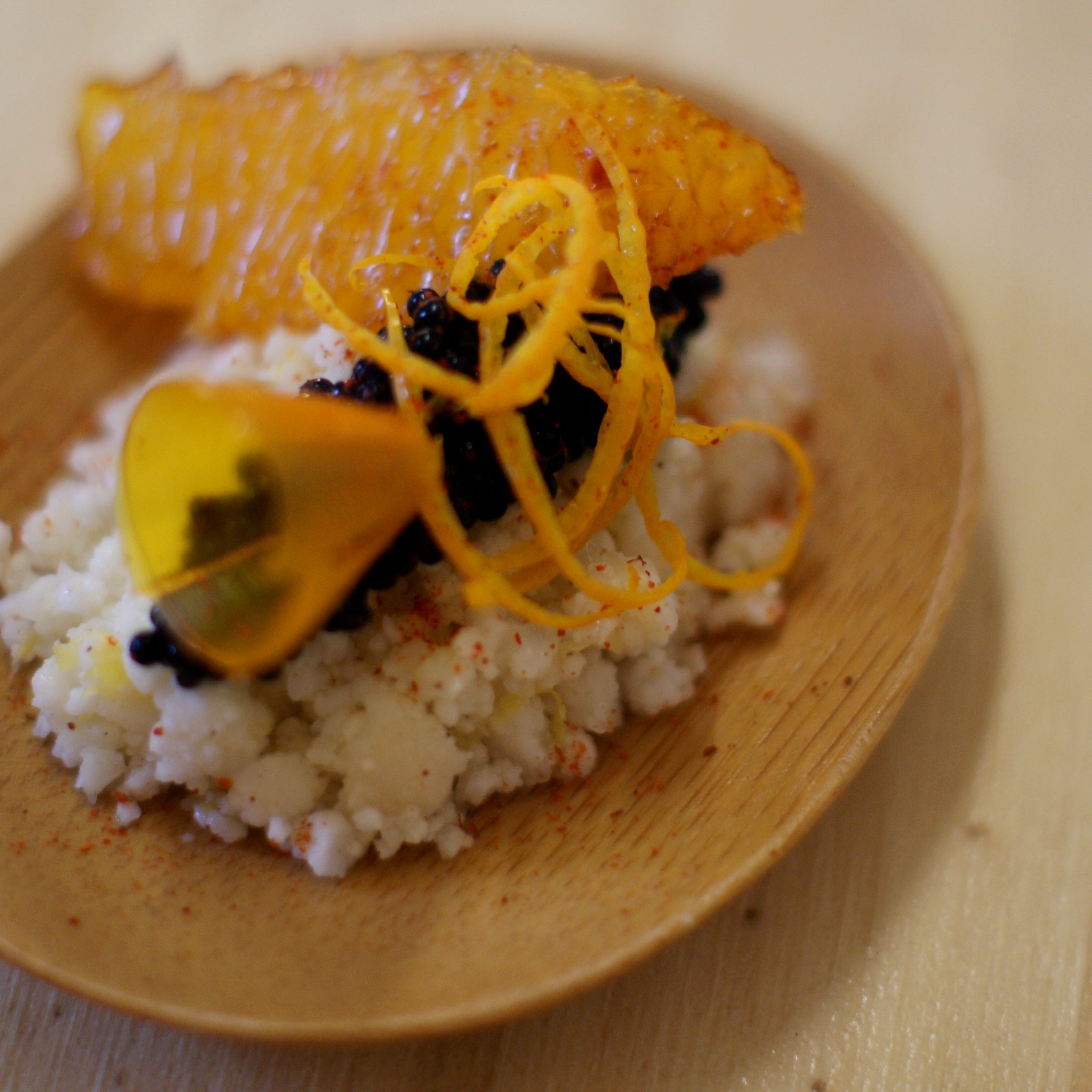 Recette de Caviar de chou-fleur et orange & Safran