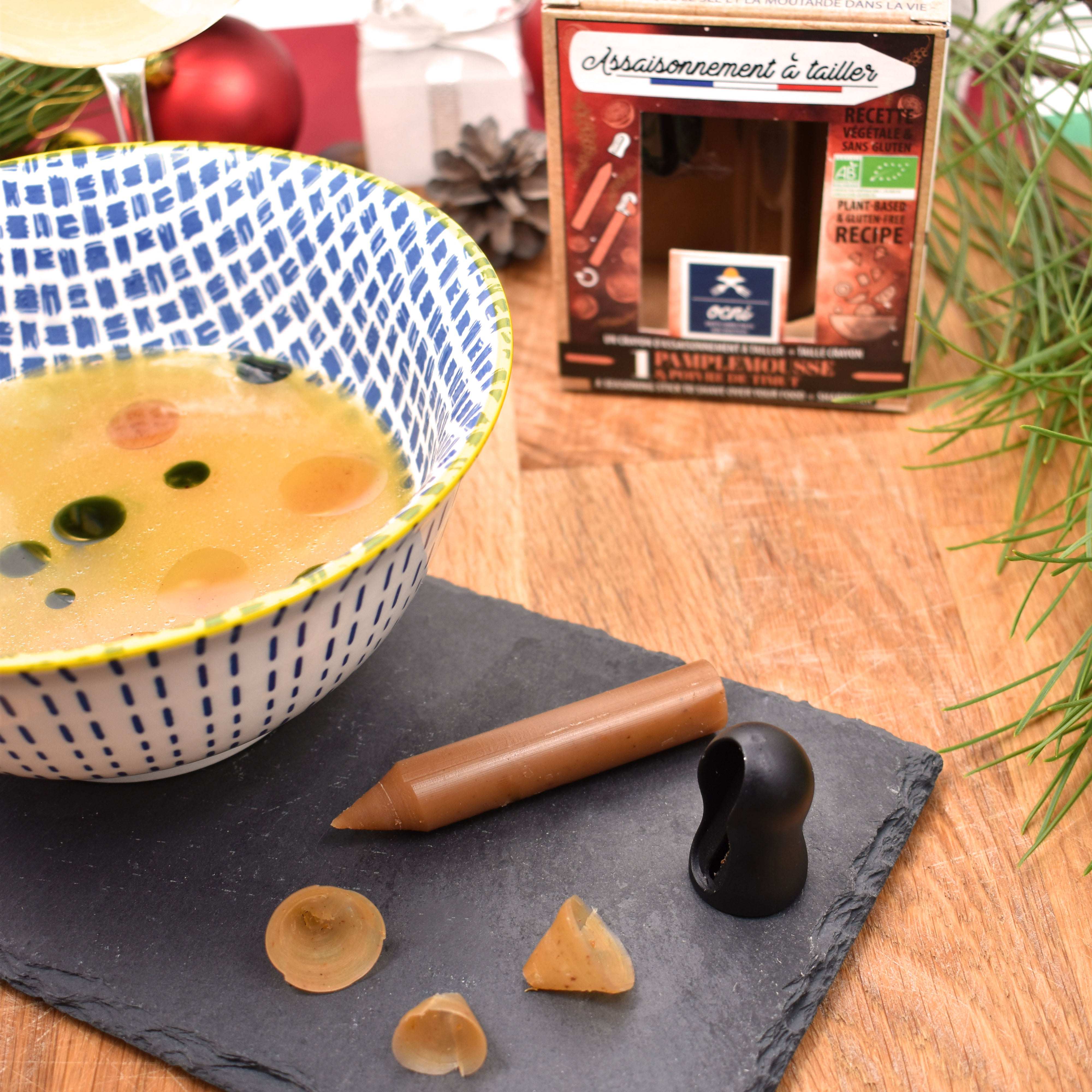 Ravioles de langoustine et bouillon à l'orange | Assaisonnement à tailler Pamplemousse et poivre de Timut