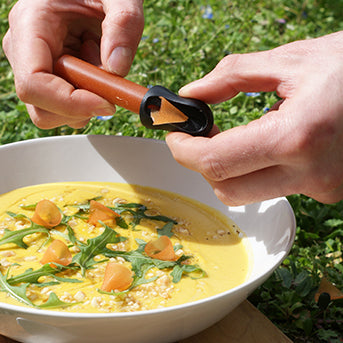 Recette Soupe de carottes et curcuma et Piment & ail / Cèpe