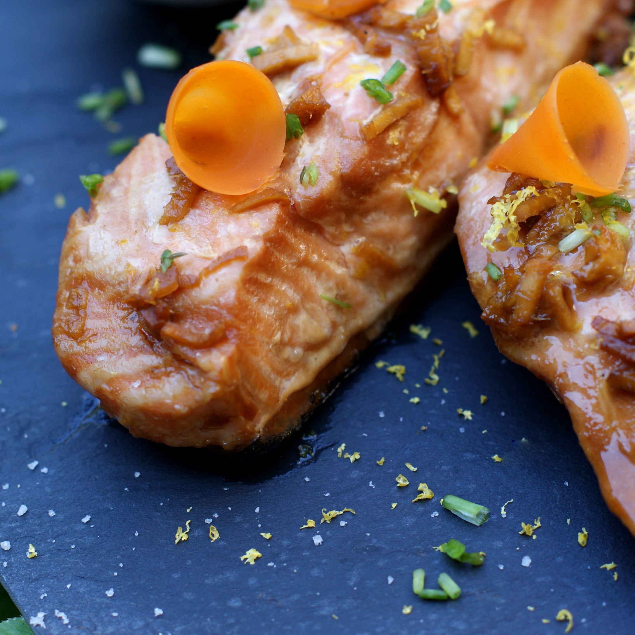 Recette de Saumon mariné et Piment & ail