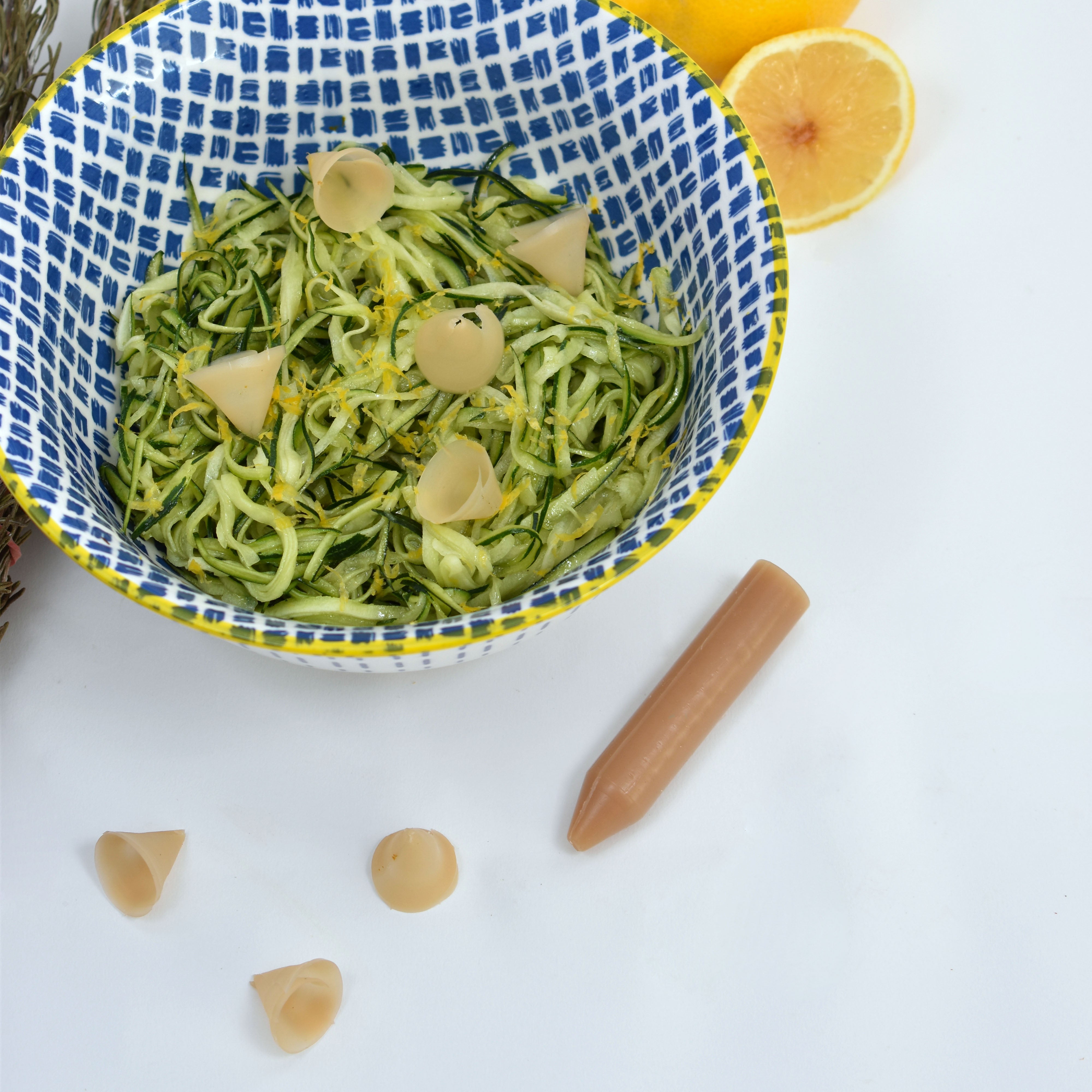 Recette Spaghetti de courgette & Citron confit