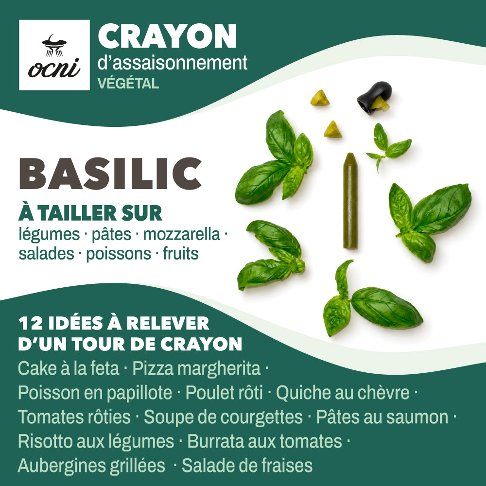COFFRET FESTIN FESTIF | 3 crayons : Basilic (BIO) · Truffe noire · Cèpe