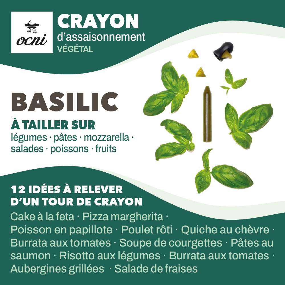 COFFRET FESTIN FESTIF | 3 crayons : Basilic (BIO) + Truffe noire + Cèpe