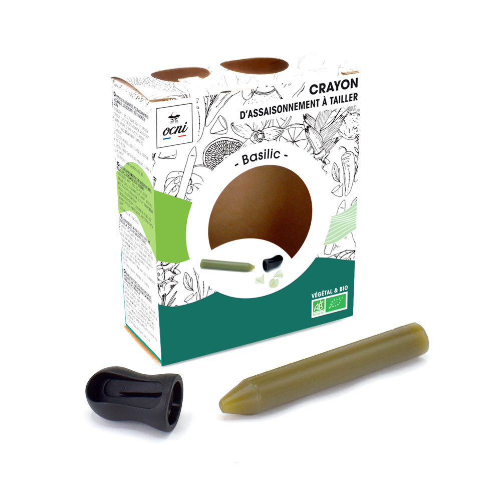 Le coffret du crayon alimentaire Basilic (BIO)