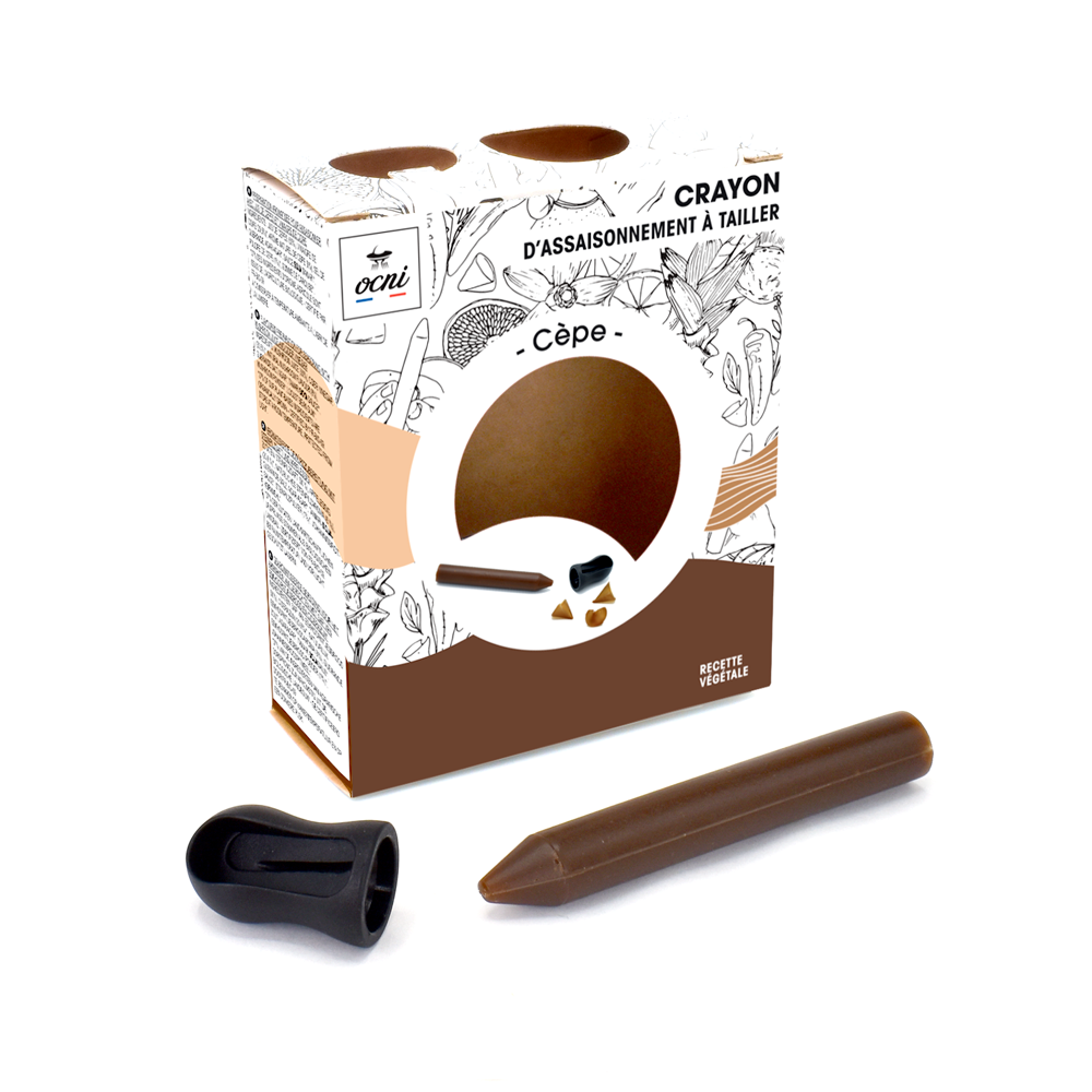 Le coffret du crayon d'assaisonnement à tailler Cèpe