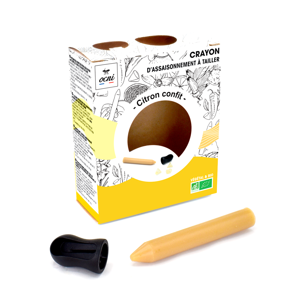 Le coffret du crayon d'assaisonnement Citron confit bio d'OCNI