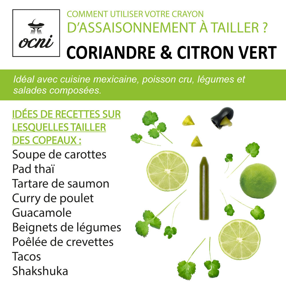 COFFRET 1 CRAYON | CORIANDRE & CITRON VERT (BIO)