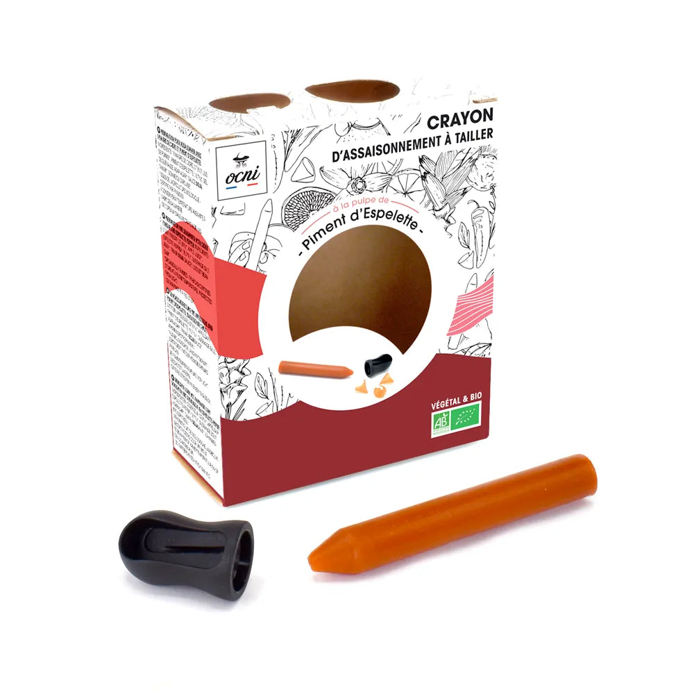 Le coffret du crayon d'assaisonnement au Piment d'Espelette bio