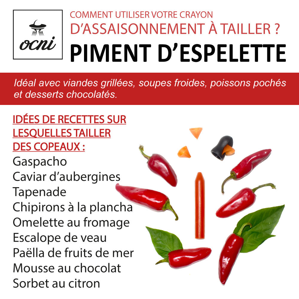COFFRET 1 CRAYON | Piment d'Espelette (BIO)