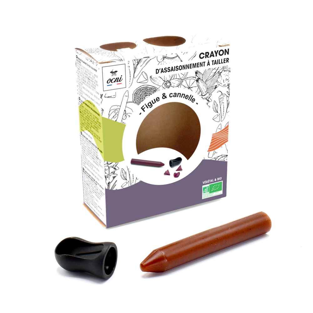 Le coffret du crayon d'assaisonnement Figue & cannelle bio d'OCNI