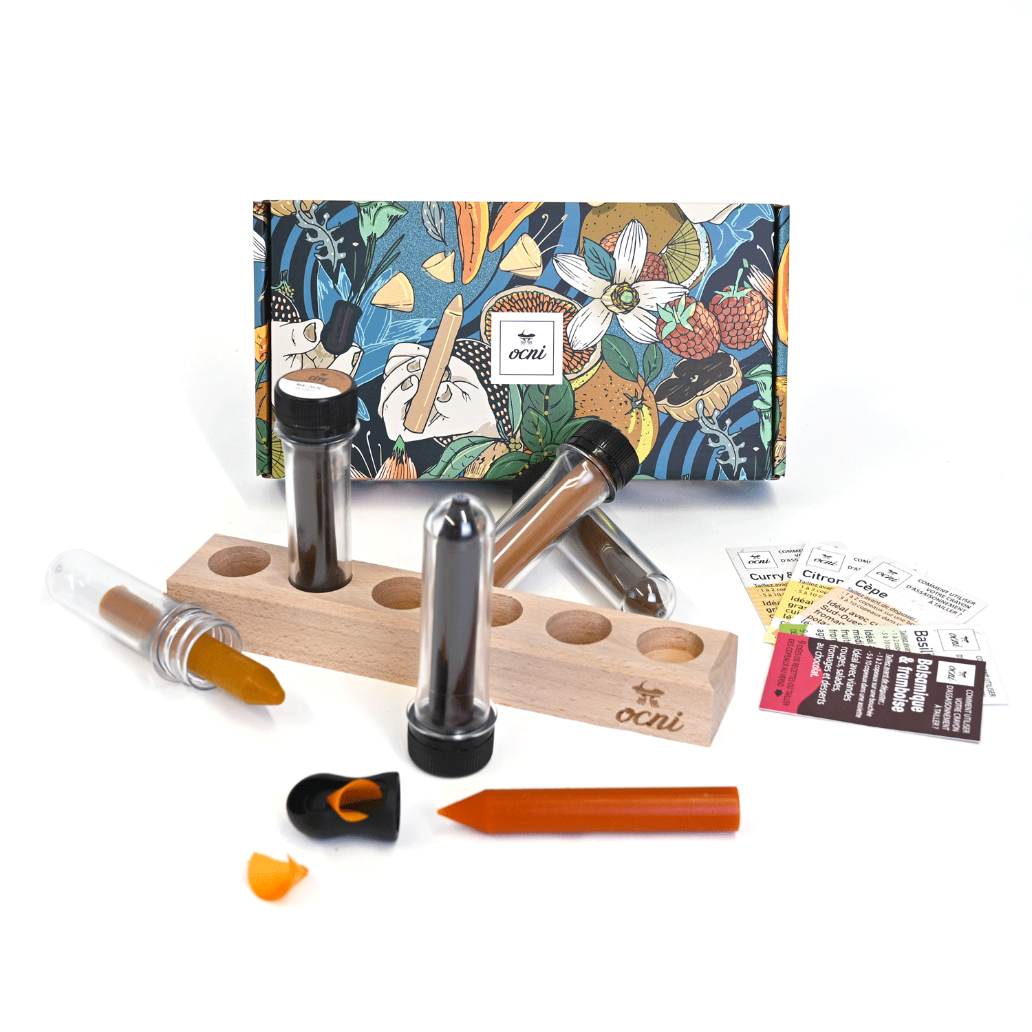 Pack cadeau 5 crayons | Présentoir + Taille-crayon