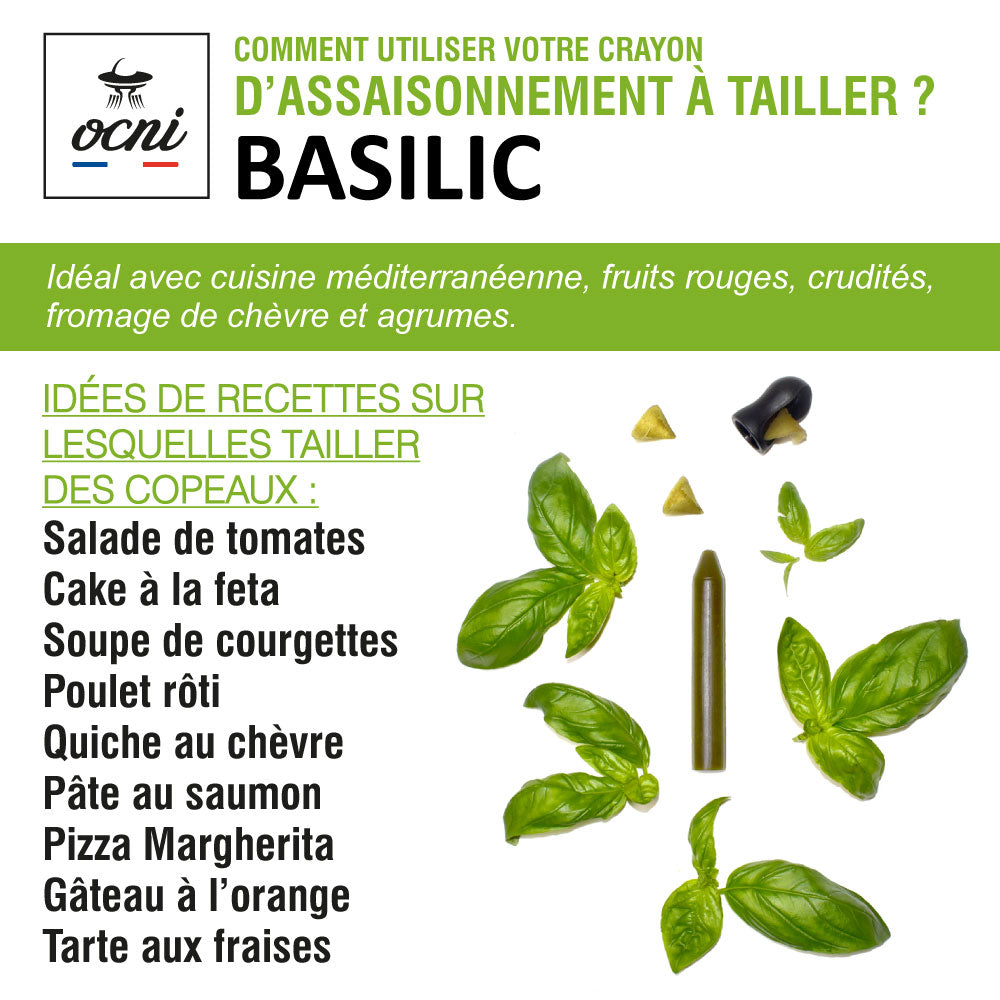 COFFRET DÉCOUVERTE (BIO) | 3 crayons : Citron confit + Basilic + Piment & ail
