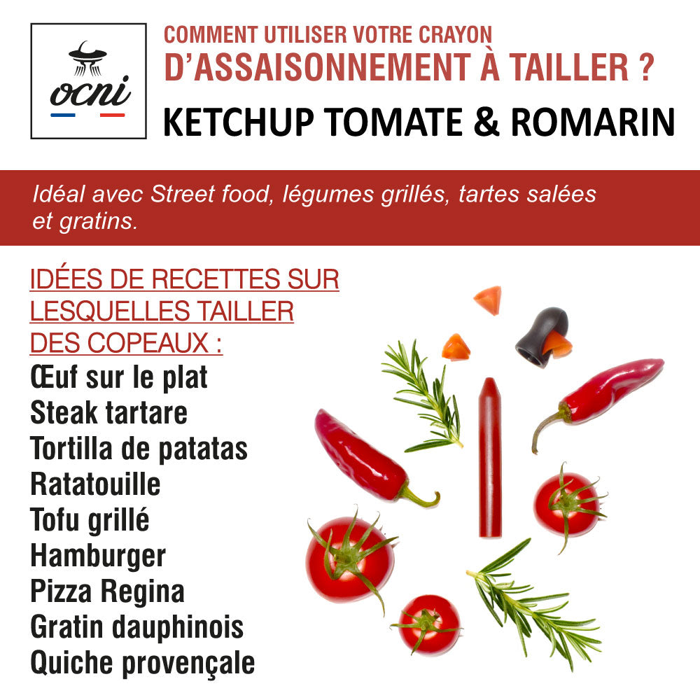 COFFRET 1 CRAYON | KETCHUP TOMATE & ROMARIN (BIO)