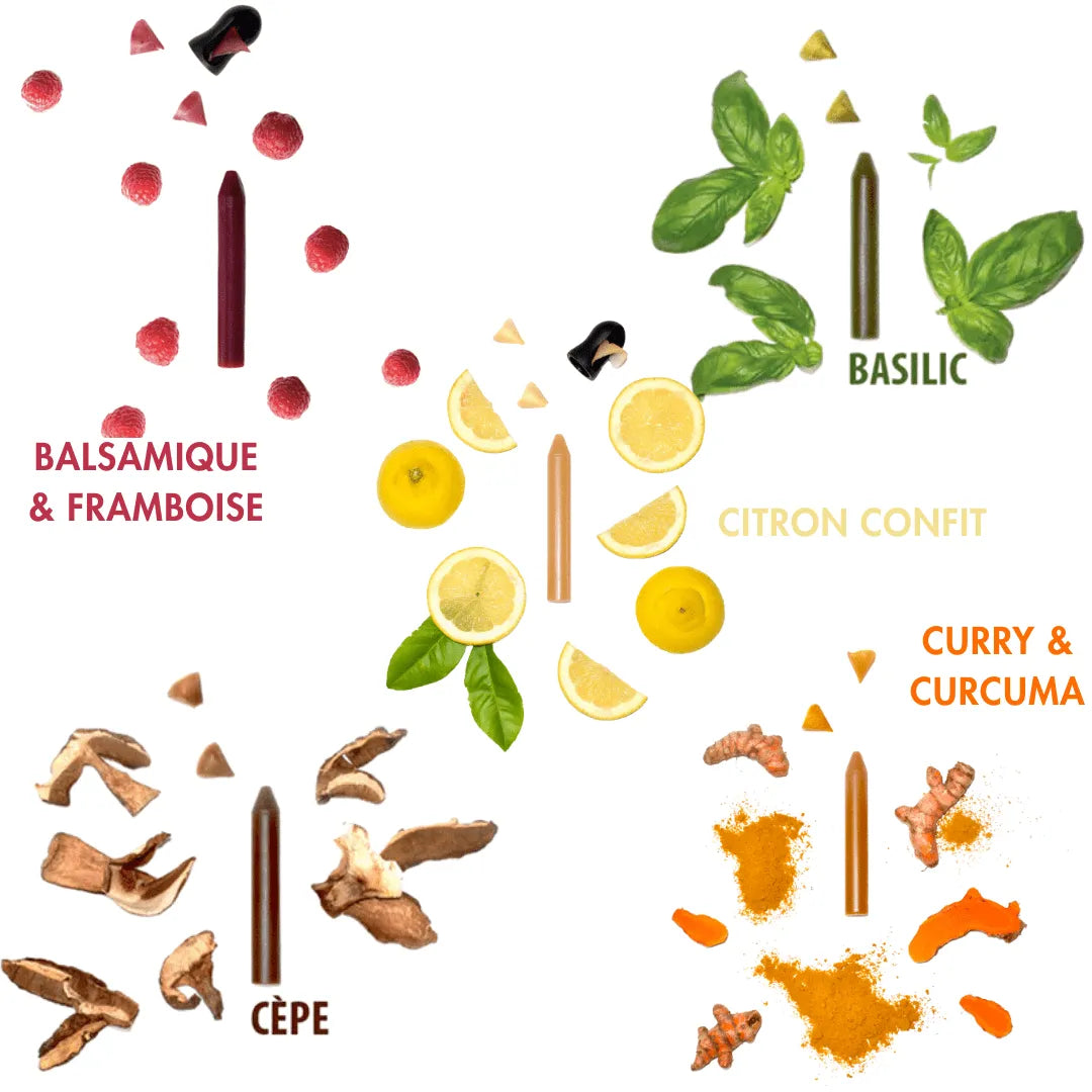 Pack cadeau 5 crayons | Présentoir + Taille-crayon