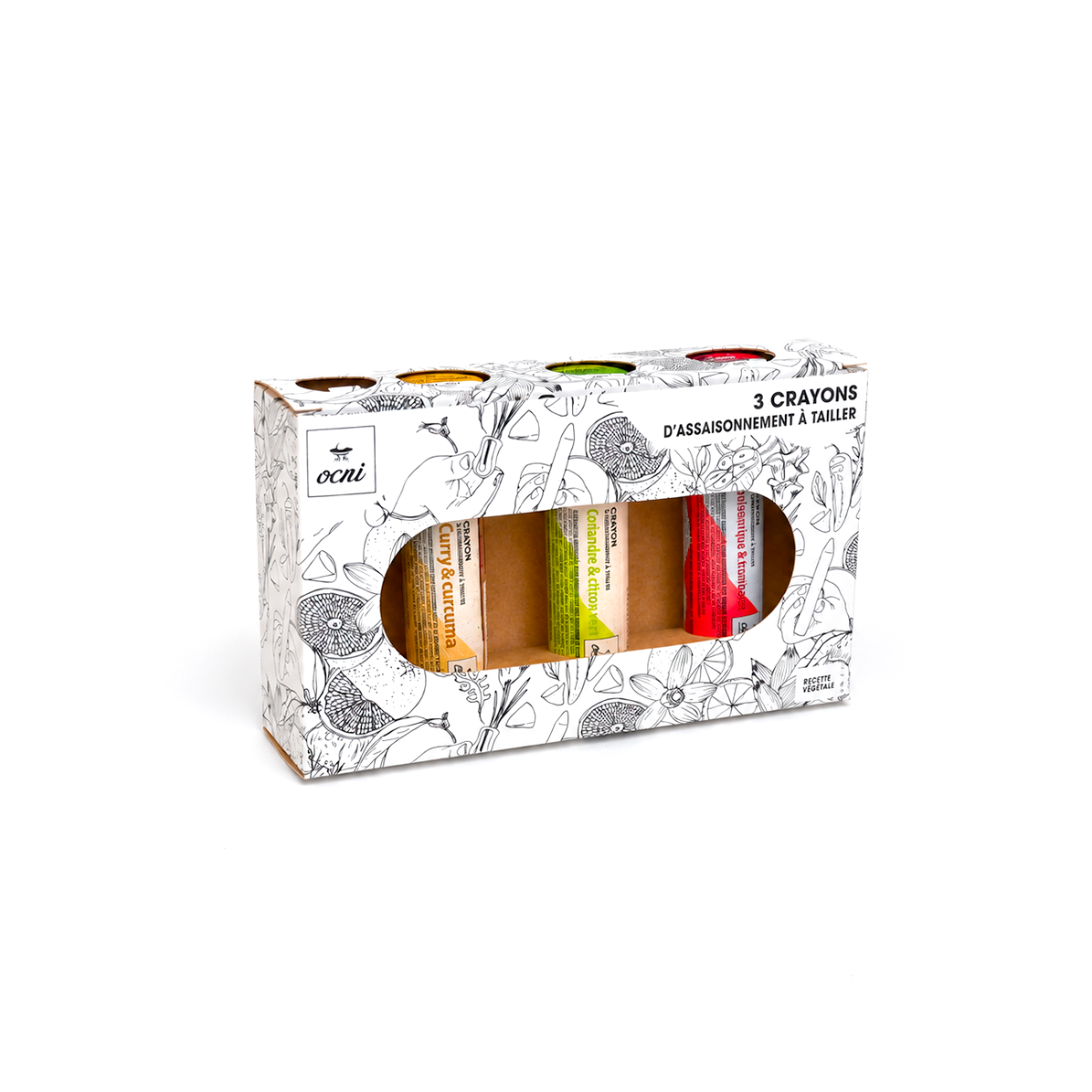 CUSTOMIZABLE GIFT SET | For 3 pencils + sharpener