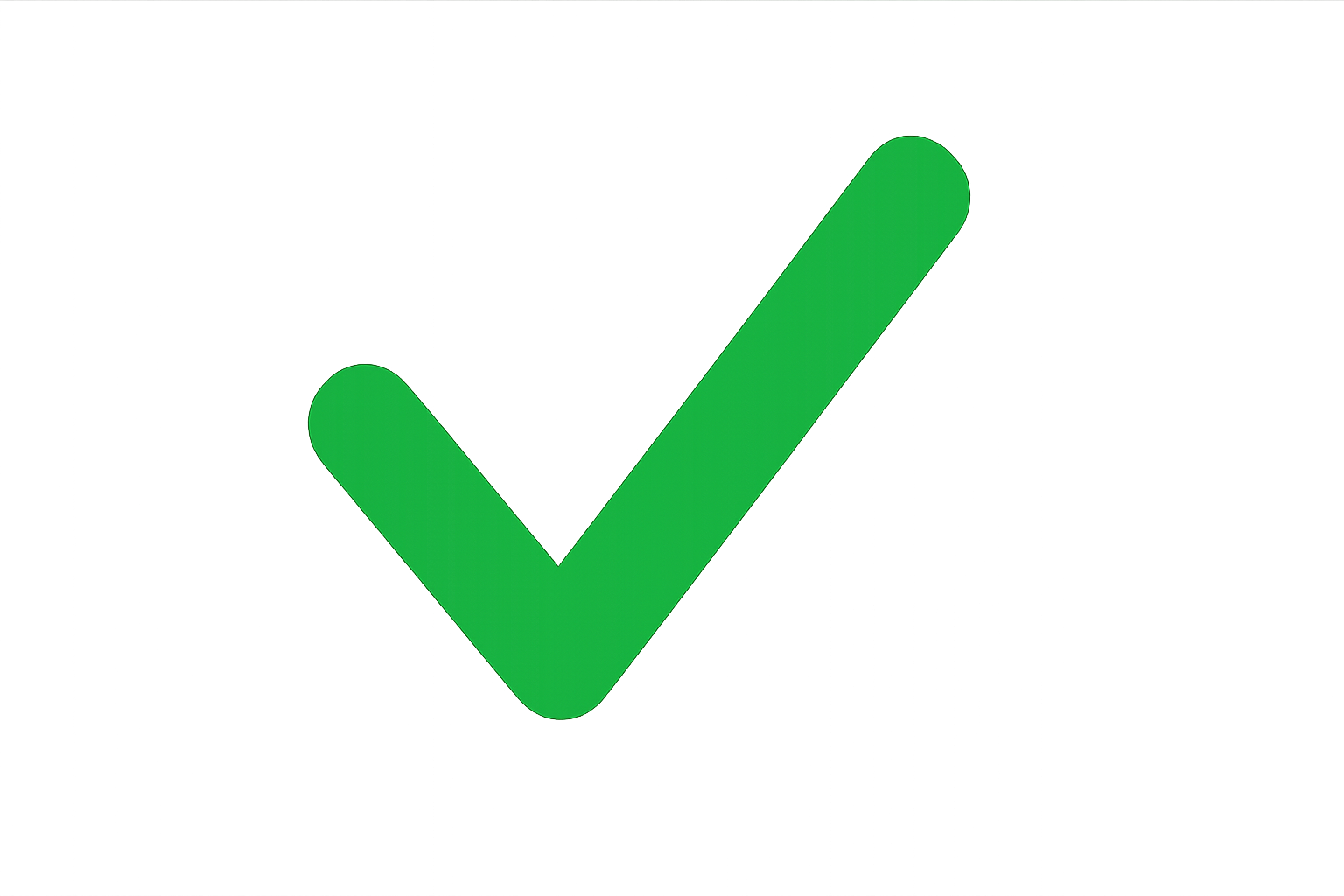 une icon de check vert avec fond transparent