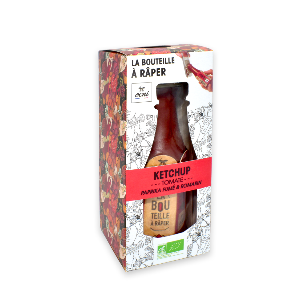 BOUTEILLE À RÂPER (BIO) | KETCHUP TOMATE, PAPRIKA FUMÉ ET ROMARIN