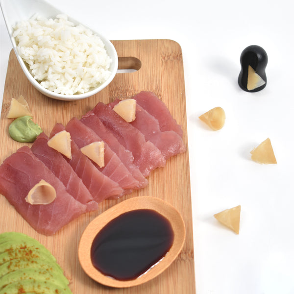 Assiette japonaise | Assaisonnement à tailler Gingembre ou Ail noir