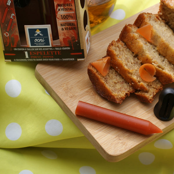 Banana bread | Assaisonnement à tailler Piment d'Espelette
