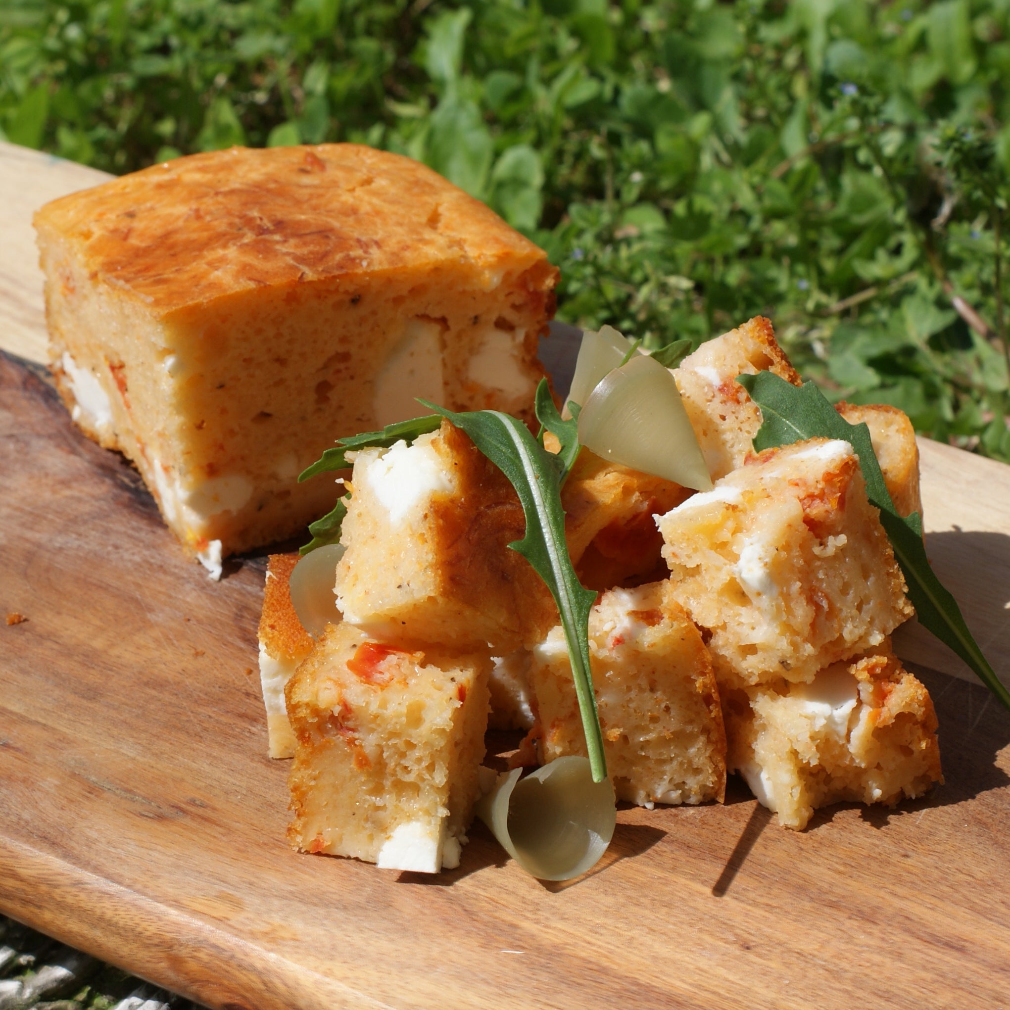 Recette Cake à la feta et tomates confites & Basilic