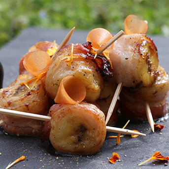 Recette de Brochettes de bananes & Piment d'Espelette