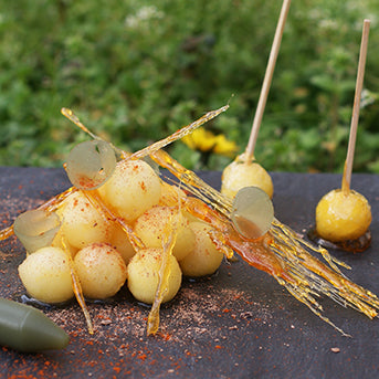 Recette Boules de pommes au caramel & Basilic