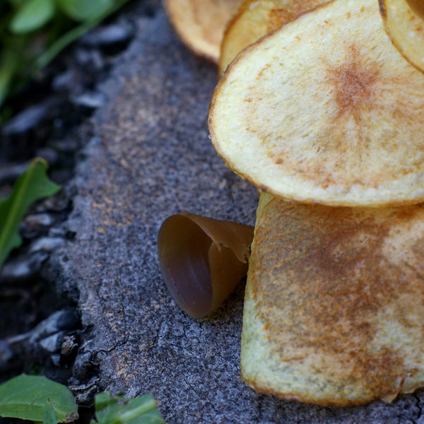 Chips de pomme de terre et sauce cumin | Assaisonnement à tailler Citron vert et Cèpe