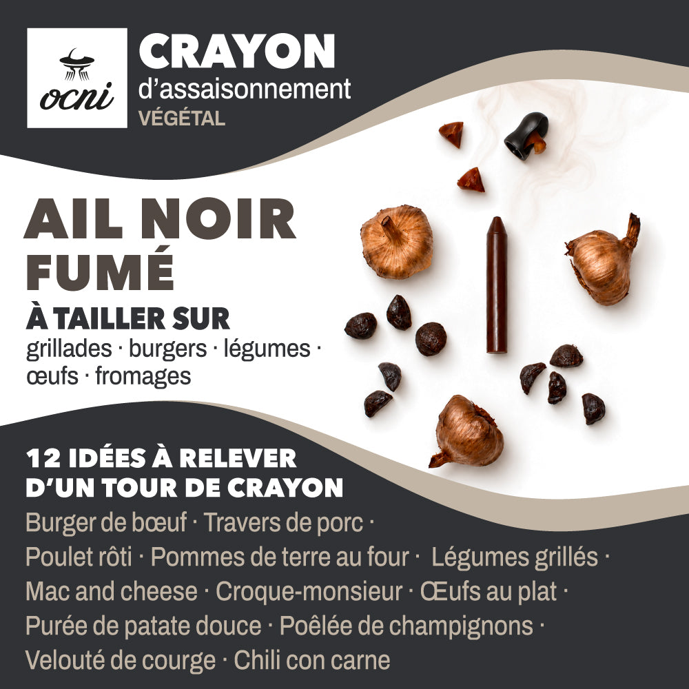 COFFRET 1 CRAYON | Ail noir fumé (BIO)