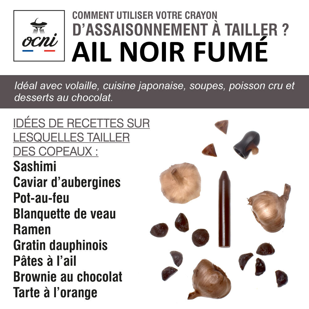 COFFRET 1 CRAYON | Ail noir fumé (BIO)