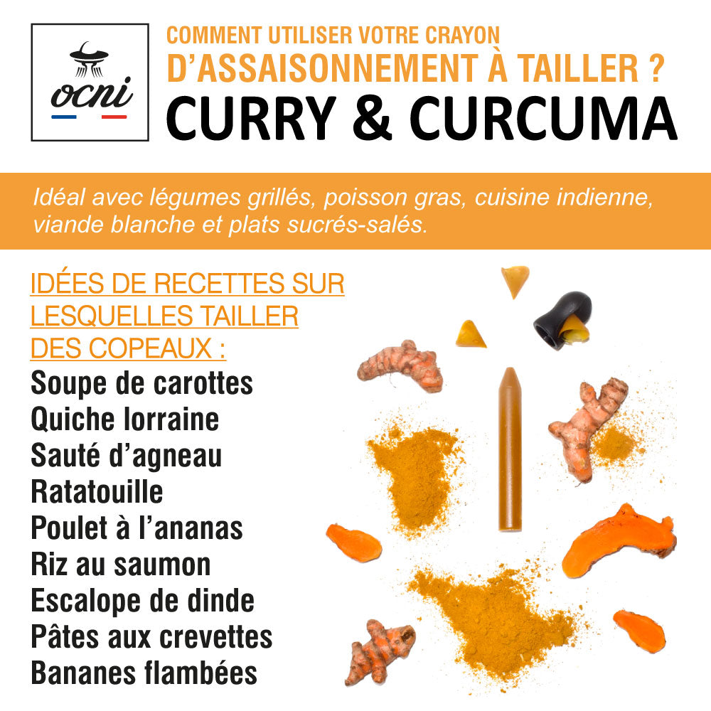 COFFRET 1 CRAYON | Curry & curcuma (BIO)
