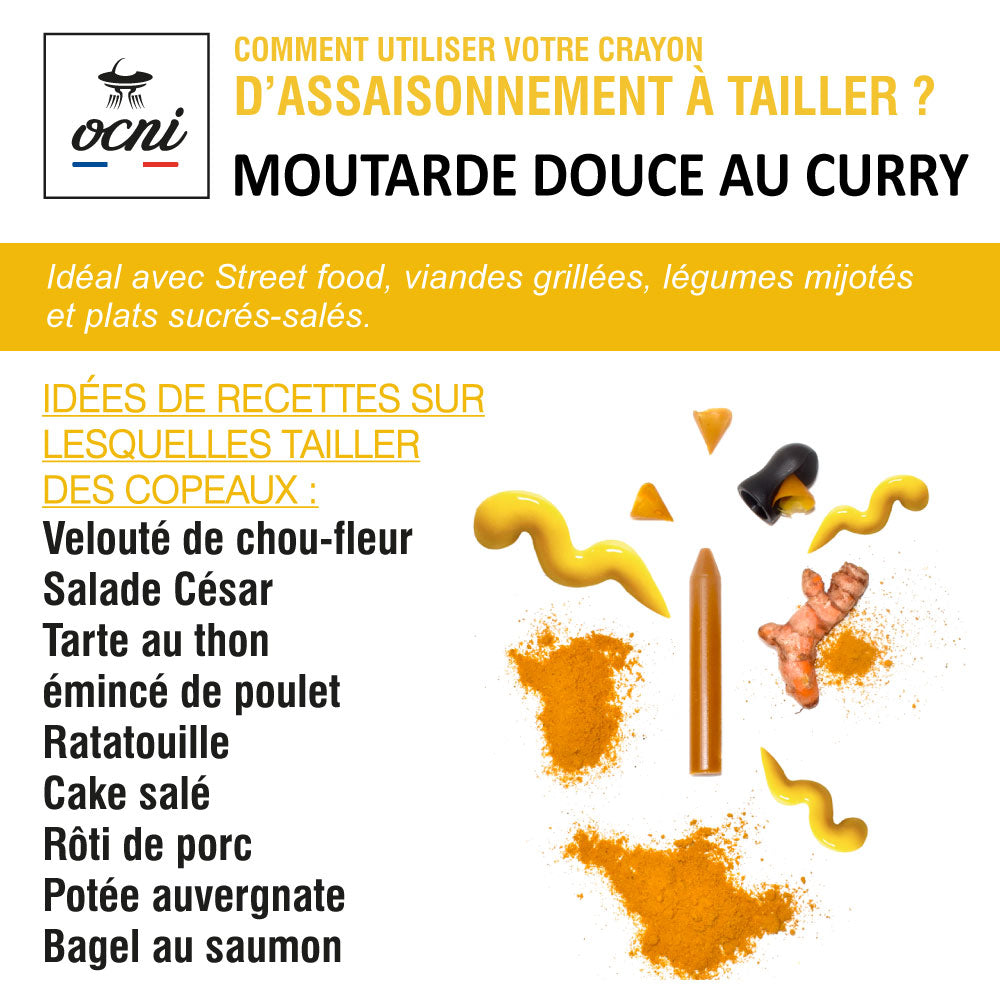 COFFRET 1 CRAYON | Moutarde douce & curry (BIO)