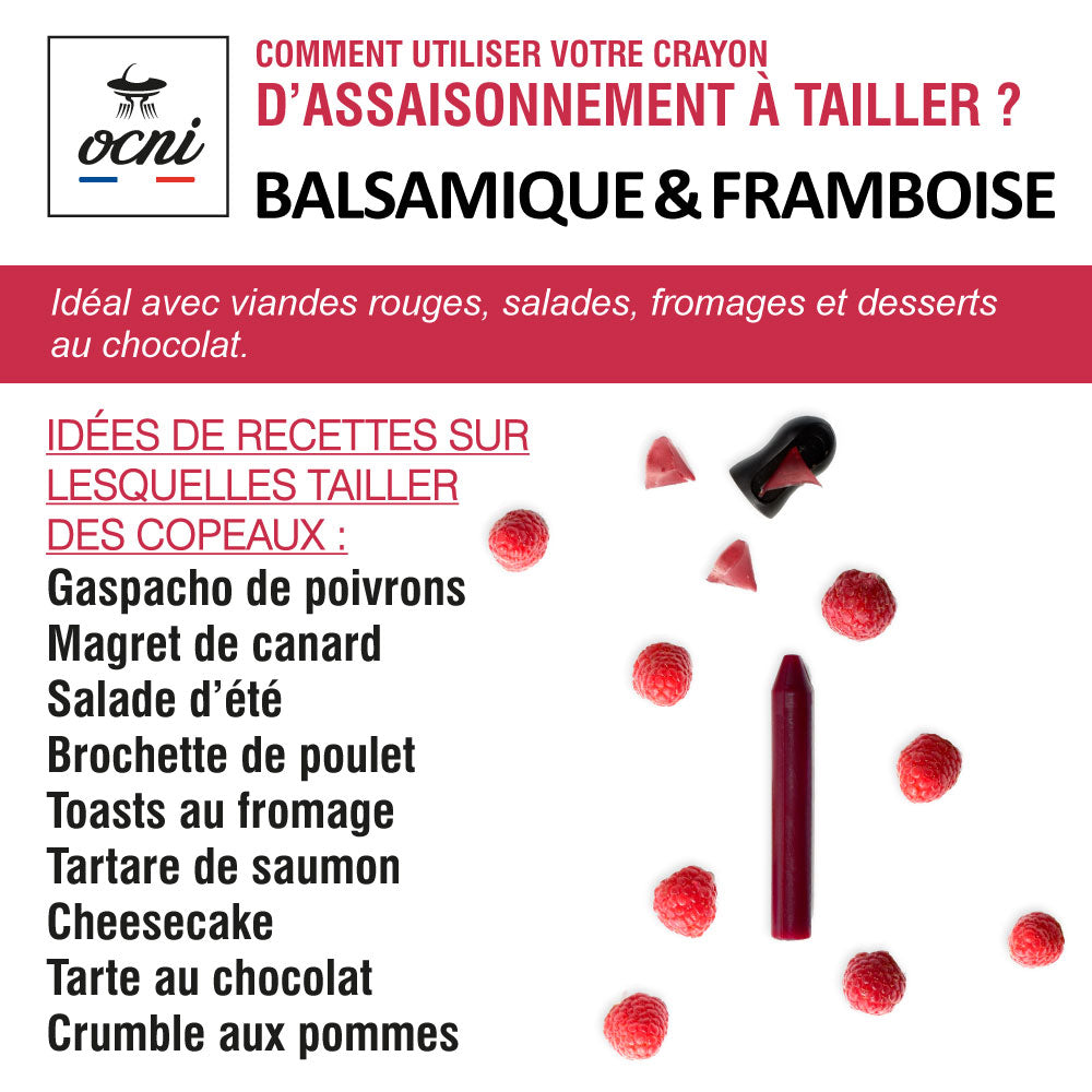 COFFRET 1 CRAYON | Balsamique & framboise (BIO)