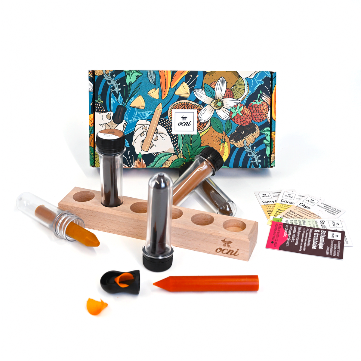 Pack cadeau 5 crayons | Présentoir + Taille-crayon