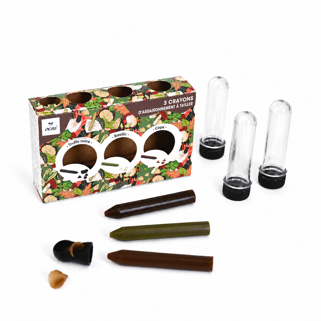 COFFRET FESTIN FESTIF | 3 crayons : Basilic (BIO) + Truffe noire + Cèpe