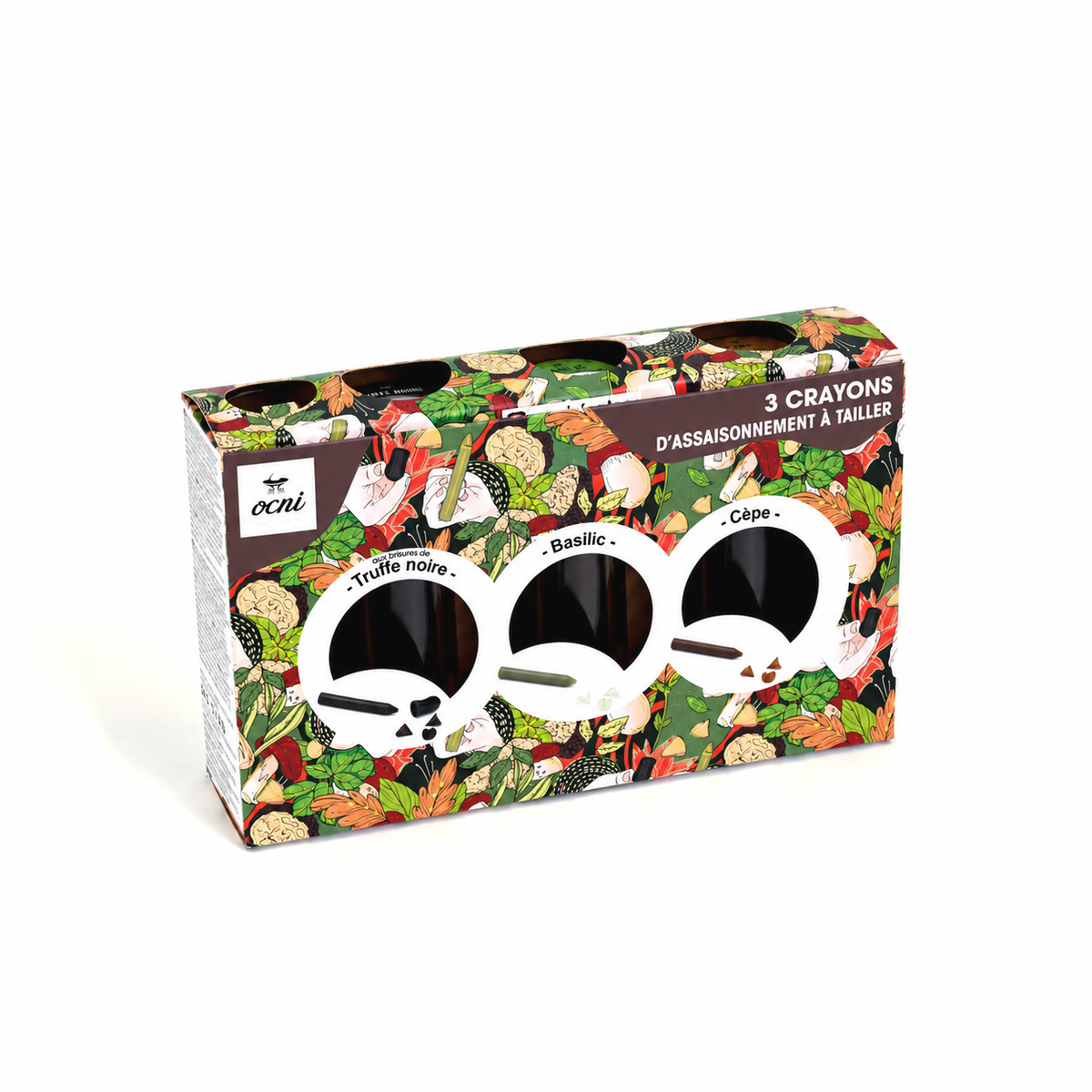 COFFRET FESTIN FESTIF | 3 crayons : Basilic (BIO) + Truffe noire + Cèpe