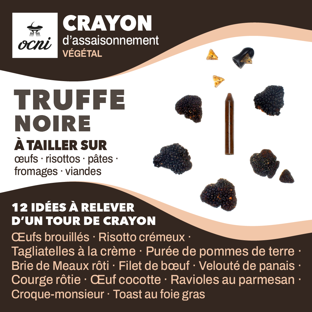 COFFRET FESTIN FESTIF | 3 crayons : Basilic (BIO) + Truffe noire + Cèpe