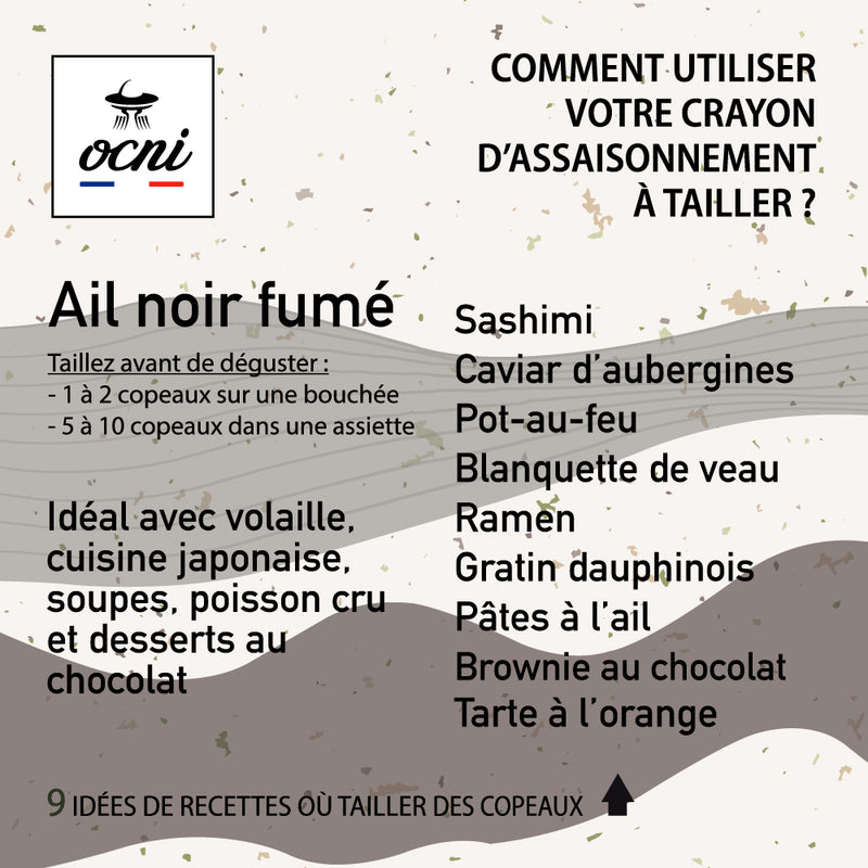 TRUCULENT GOURMET BOX | 3 pencils: Smoked black garlic  (Organic) + Fig & cinnamon  (Organic) + Curry & turmeric  (Organic)