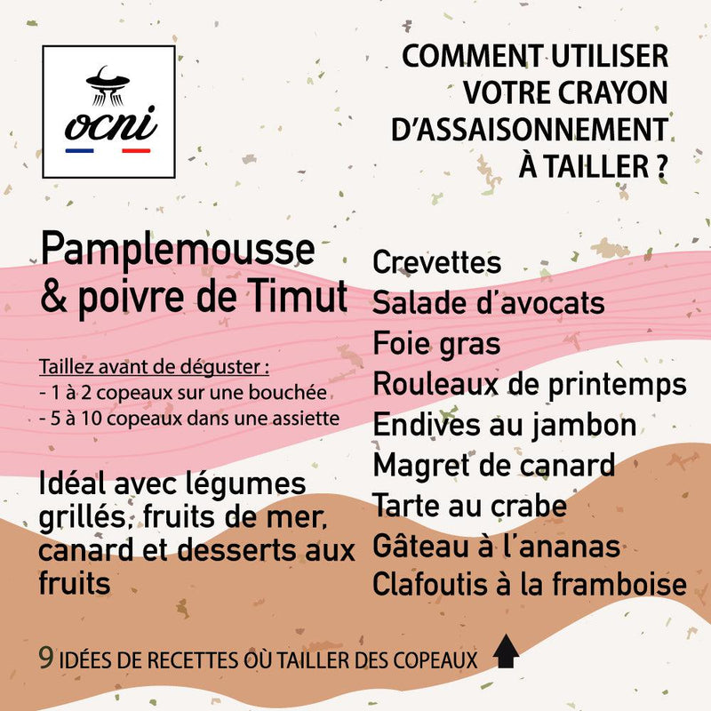 COFFRET 1 CRAYON | Pamplemousse & poivre de Timut (BIO)