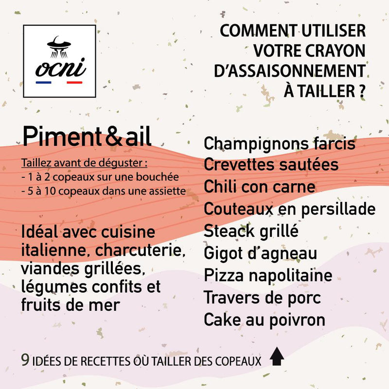 BOX 1 PENCIL | Chilli & garlic (Organic)